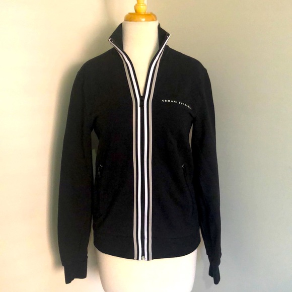 Armani Exchange black zip up jacket, size XS - Picture 1 of 12